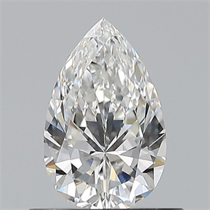 Picture of Natural Diamond 0.56 Carats, Pear with  Cut, F Color, VVS1 Clarity and Certified by GIA