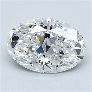 Picture of Natural Diamond 2.03 Carats, Oval with  Cut, E Color, VS2 Clarity and Certified by GIA