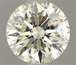 Picture of Natural Diamond 0.76 Carats, Round with Excellent Cut, K Color, VS2 Clarity and Certified by IGI