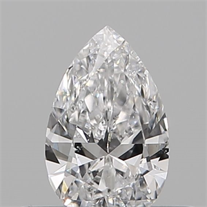 Picture of Natural Diamond 0.16 Carats, Pear with  Cut, E Color, VVS2 Clarity and Certified by IGI