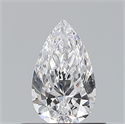 Natural Diamond 0.51 Carats, Pear with  Cut, D Color, VS1 Clarity and Certified by GIA