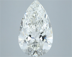 Picture of Natural Diamond 5.02 Carats, Pear with  Cut, G Color, SI1 Clarity and Certified by IGI