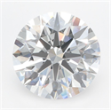 Lab Grown Diamond 4.07 Carats, Round with Ideal Cut, D Color, VVS1 Clarity and Certified by IGI
