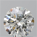Natural Diamond 0.90 Carats, Round with Excellent Cut, J Color, VVS1 Clarity and Certified by GIA