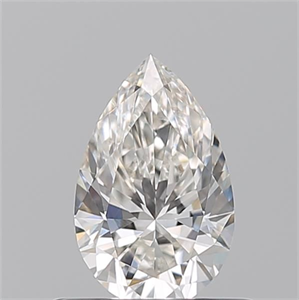 Picture of Natural Diamond 0.54 Carats, Pear with  Cut, H Color, VVS1 Clarity and Certified by GIA