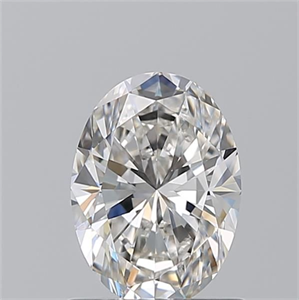 Picture of Natural Diamond 1.01 Carats, Oval with  Cut, H Color, VS1 Clarity and Certified by GIA