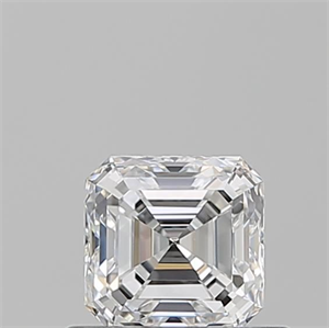 Foto Diamante Natural 0.55 quilates, Asscher , Color E, claridad VVS2 y certificado GIA de