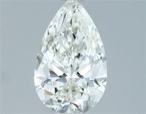 Picture of Natural Diamond 0.70 Carats, Pear with  Cut, H Color, IF Clarity and Certified by IGI