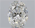 Natural Diamond 2.51 Carats, Oval with  Cut, F Color, VS2 Clarity and Certified by GIA