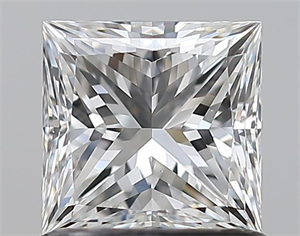 Foto Diamante Natural 1.00 quilates, Princesa , Color E, claridad VS1 y certificado GIA de