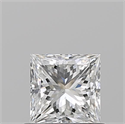 Natural Diamond 0.70 Carats, Princess with  Cut, F Color, VS2 Clarity and Certified by GIA