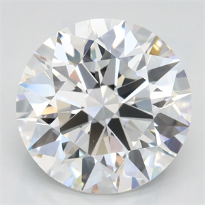 Picture of Lab Grown Diamond 3.16 Carats, Round with Ideal Cut, D Color, IF Clarity and Certified by IGI