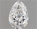 Natural Diamond 0.55 Carats, Pear with  Cut, E Color, SI2 Clarity and Certified by GIA