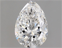 Natural Diamond 0.55 Carats, Pear with  Cut, E Color, SI2 Clarity and Certified by GIA