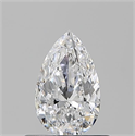 Natural Diamond 0.52 Carats, Pear with  Cut, D Color, VS2 Clarity and Certified by GIA
