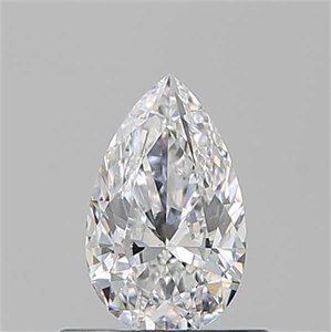 Picture of Natural Diamond 0.52 Carats, Pear with  Cut, D Color, VS2 Clarity and Certified by GIA