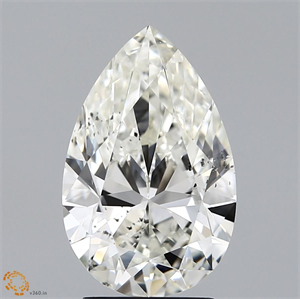Foto Diamante Natural 3.01 quilates, De pera , Color J, claridad SI2 y certificado GIA de