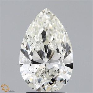 Foto Diamante Natural 3.01 quilates, De pera , Color J, claridad SI2 y certificado GIA de