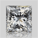 Natural Diamond 0.70 Carats, Princess with  Cut, D Color, SI2 Clarity and Certified by GIA