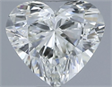 Natural Diamond 0.57 Carats, Heart with  Cut, I Color, VVS1 Clarity and Certified by IGI