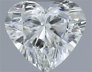 Picture of Natural Diamond 0.57 Carats, Heart with  Cut, I Color, VVS1 Clarity and Certified by IGI
