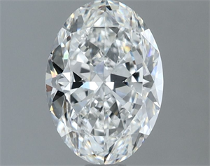 Picture of Natural Diamond 1.37 Carats, Oval with  Cut, F Color, VS1 Clarity and Certified by GIA