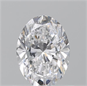 Natural Diamond 0.70 Carats, Oval with  Cut, D Color, VVS1 Clarity and Certified by GIA