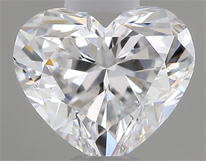 Picture of Natural Diamond 0.51 Carats, Heart with  Cut, E Color, SI2 Clarity and Certified by GIA