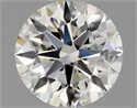 Diamante Natural 0.56 quilates, Redondo , Color J, claridad VVS2 y certificado GIA