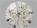 Natural Diamond 0.50 Carats, Round with Excellent Cut, J Color, VVS1 Clarity and Certified by IGI