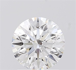 Picture of Lab Grown Diamond 1.58 Carats, Round with Ideal Cut, D Color, VVS2 Clarity and Certified by IGI