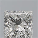 Natural Diamond 0.61 Carats, Princess with  Cut, G Color, VS1 Clarity and Certified by GIA