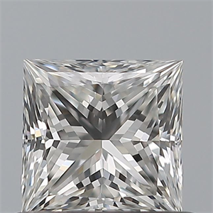 Picture of Natural Diamond 0.61 Carats, Princess with  Cut, G Color, VS1 Clarity and Certified by GIA