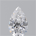 Natural Diamond 0.50 Carats, Pear with  Cut, D Color, VS2 Clarity and Certified by GIA