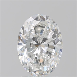 Foto Diamante Natural 2.01 quilates, Ovalado , Color F, claridad VVS2 y certificado GIA de