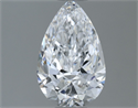 Natural Diamond 0.90 Carats, Pear with  Cut, D Color, VVS2 Clarity and Certified by GIA
