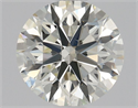 Natural Diamond 0.80 Carats, Round with Excellent Cut, K Color, SI1 Clarity and Certified by GIA