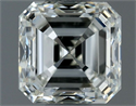 Natural Diamond 0.80 Carats, Asscher with  Cut, I Color, VVS1 Clarity and Certified by IGI