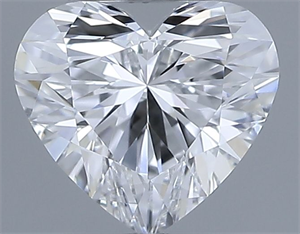 Picture of Natural Diamond 0.33 Carats, Heart with  Cut, E Color, VS1 Clarity and Certified by GIA