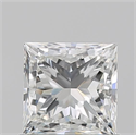 Natural Diamond 1.01 Carats, Princess with  Cut, H Color, VS1 Clarity and Certified by GIA