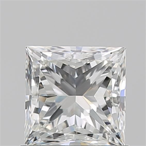 Picture of Natural Diamond 1.01 Carats, Princess with  Cut, H Color, VS1 Clarity and Certified by GIA