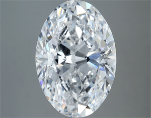 Picture of Natural Diamond 4.53 Carats, Oval with  Cut, D Color, VVS2 Clarity and Certified by GIA