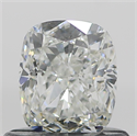 Natural Diamond 0.72 Carats, Cushion with  Cut, I Color, SI2 Clarity and Certified by GIA