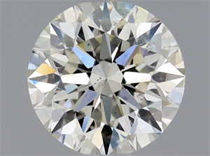 Picture of Natural Diamond 0.80 Carats, Round with Excellent Cut, K Color, SI1 Clarity and Certified by GIA