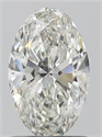 Natural Diamond 1.20 Carats, Oval with  Cut, H Color, SI2 Clarity and Certified by GIA