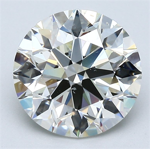 Foto Diamante Natural 3.09 quilates, Redondo , Color K, claridad SI1 y certificado GIA de