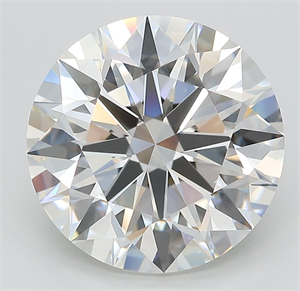 Picture of Lab Grown Diamond 6.72 Carats, Round with Ideal Cut, F Color, IF Clarity and Certified by IGI