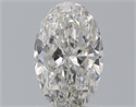 Natural Diamond 1.00 Carats, Oval with  Cut, G Color, SI2 Clarity and Certified by GIA