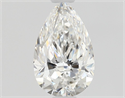 Diamante Natural 0.70 quilates, De pera , Color F, claridad VVS1 y certificado GIA