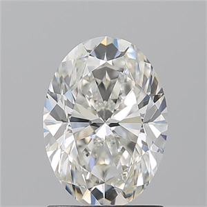 Picture of Natural Diamond 1.50 Carats, Oval with  Cut, H Color, VS2 Clarity and Certified by GIA